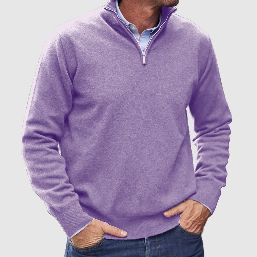 Maglione in Cashmere con Zip